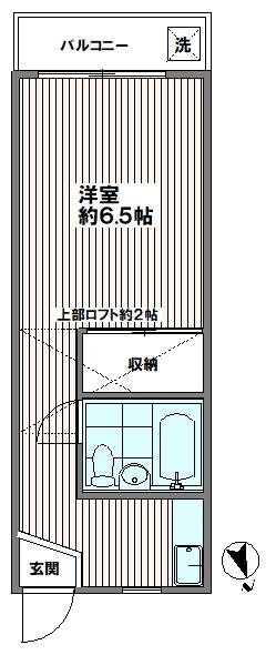 大塚6丁目アパート(クリエイティブSASE)202_間取図