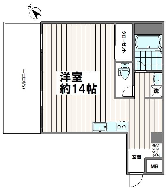 ハイツワカイ401_間取り図